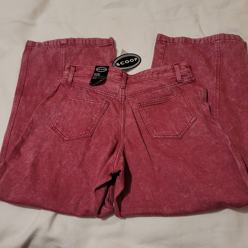 High-Rise Wide Leg Jeans in Rose Wash - Picture 5 of 9